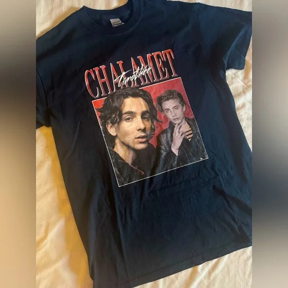 Timothee Chalamet Graphic Short Sleeve Tee - Picture 3 of 8